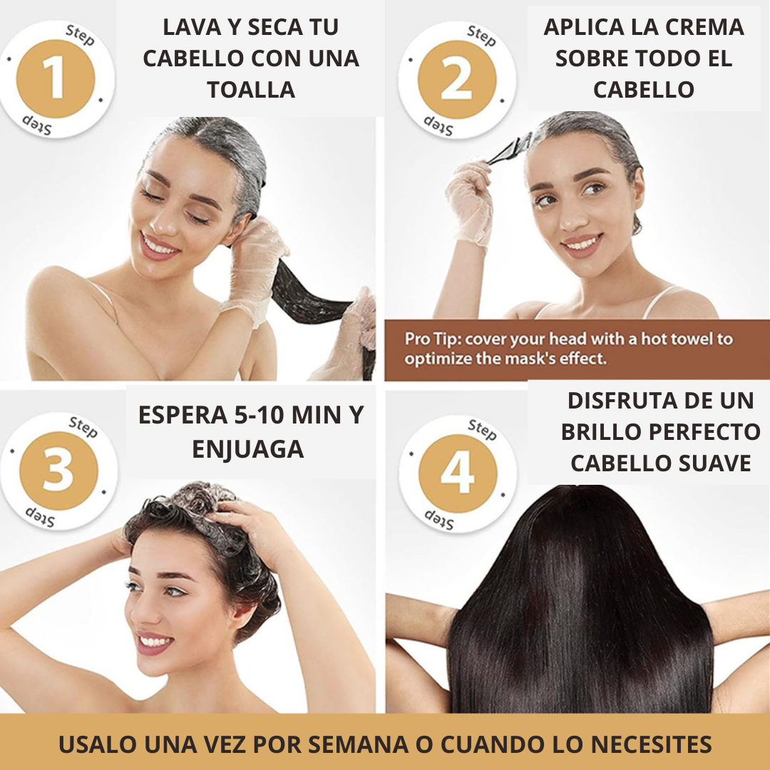 MASCARILLA DE QUERATINA PARA EL CABELLO