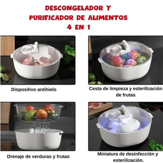 🧊DESCONGELADOR  DE ALIMENTOS🍗🍤 🥩4 EN 1